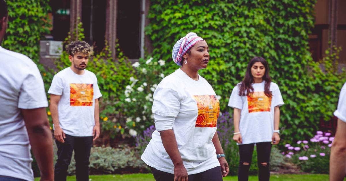 Performance during Refugee Week on our campus